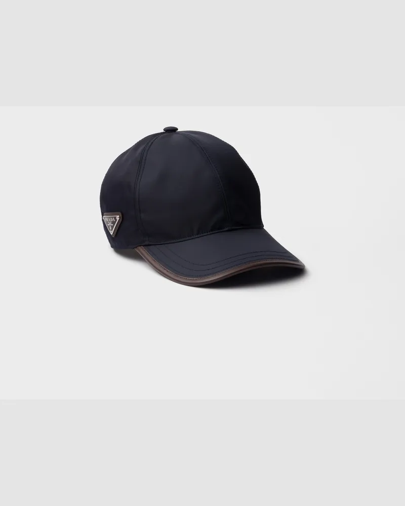 Prada Speedrock Baseballkappe aus Re-Nylon Blau