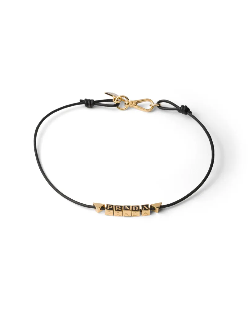 Prada Choker Aus Nappa-leder, Damen, Schwarz Schwarz