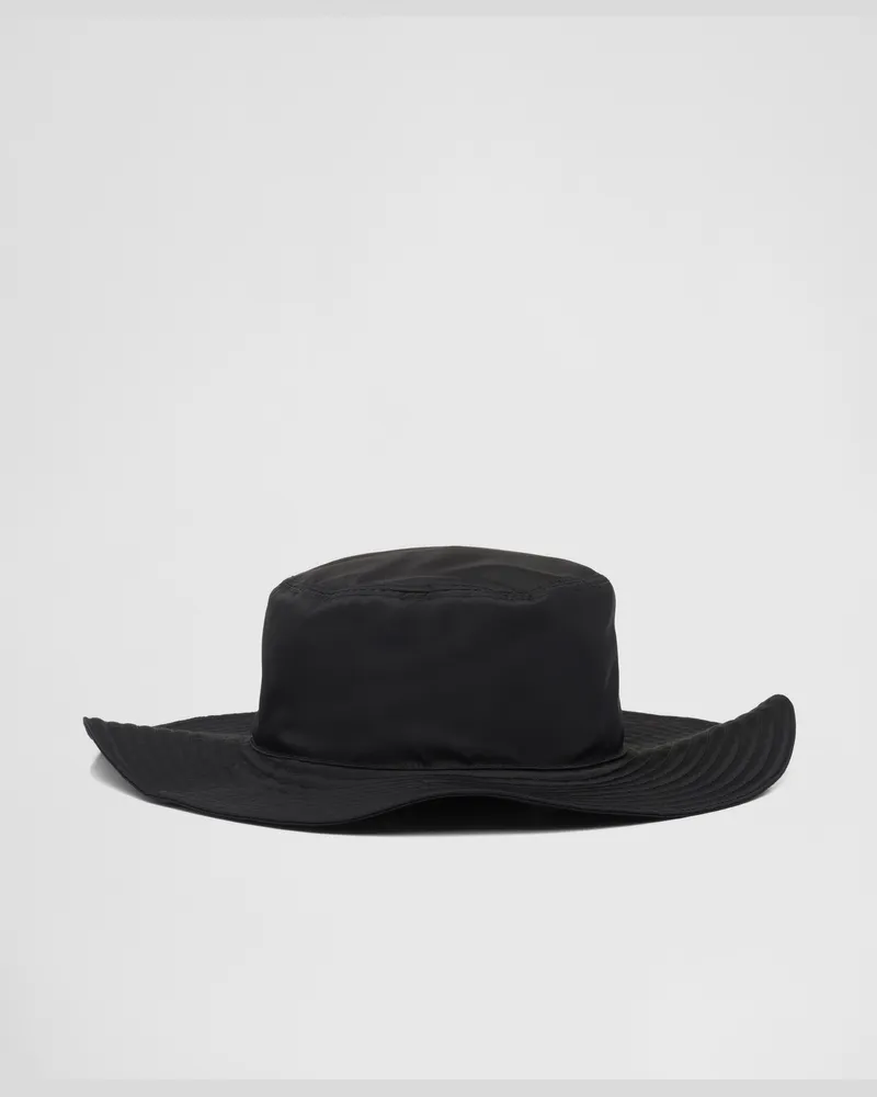 Prada Hut aus Re-Nylon Schwarz