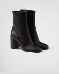 Prada Stiefeletten aus Leder Schwarz