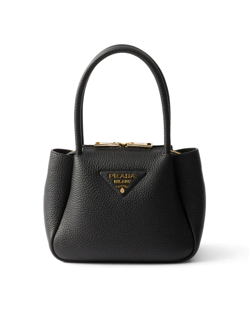Prada Liaison Mini-handtasche Aus Leder, Damen, Schwarz Schwarz