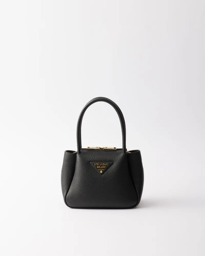 Prada Liaison Mini-handtasche Aus Leder, Damen, Schwarz Schwarz