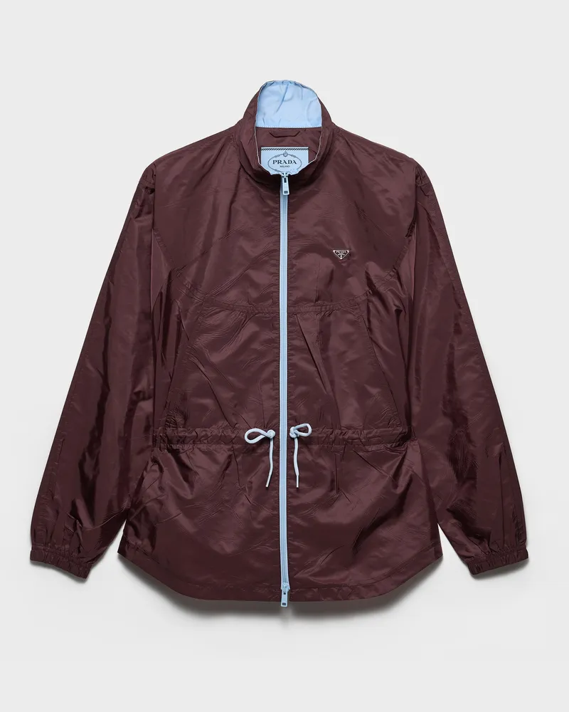 Prada Blousonjacke aus Re-Nylon Granat