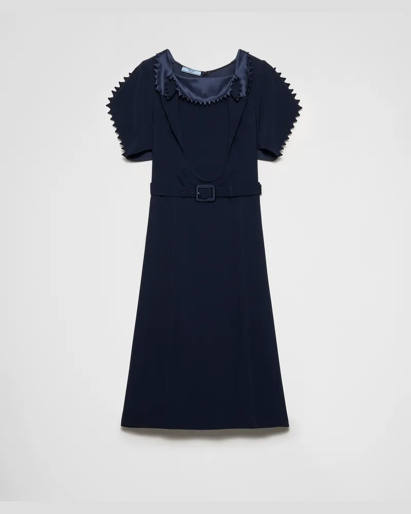 Prada Kleid aus Satin-Crêpe Blau