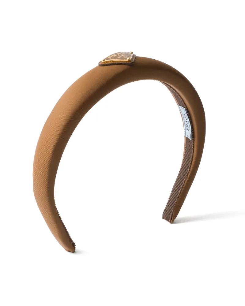 Prada Headband Aus Re-nylon, Damen, Brandy Brandy