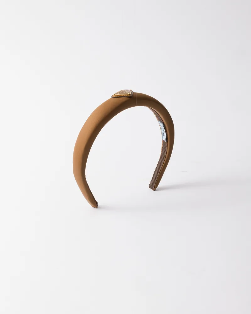 Prada Headband Aus Re-nylon, Damen, Brandy Brandy
