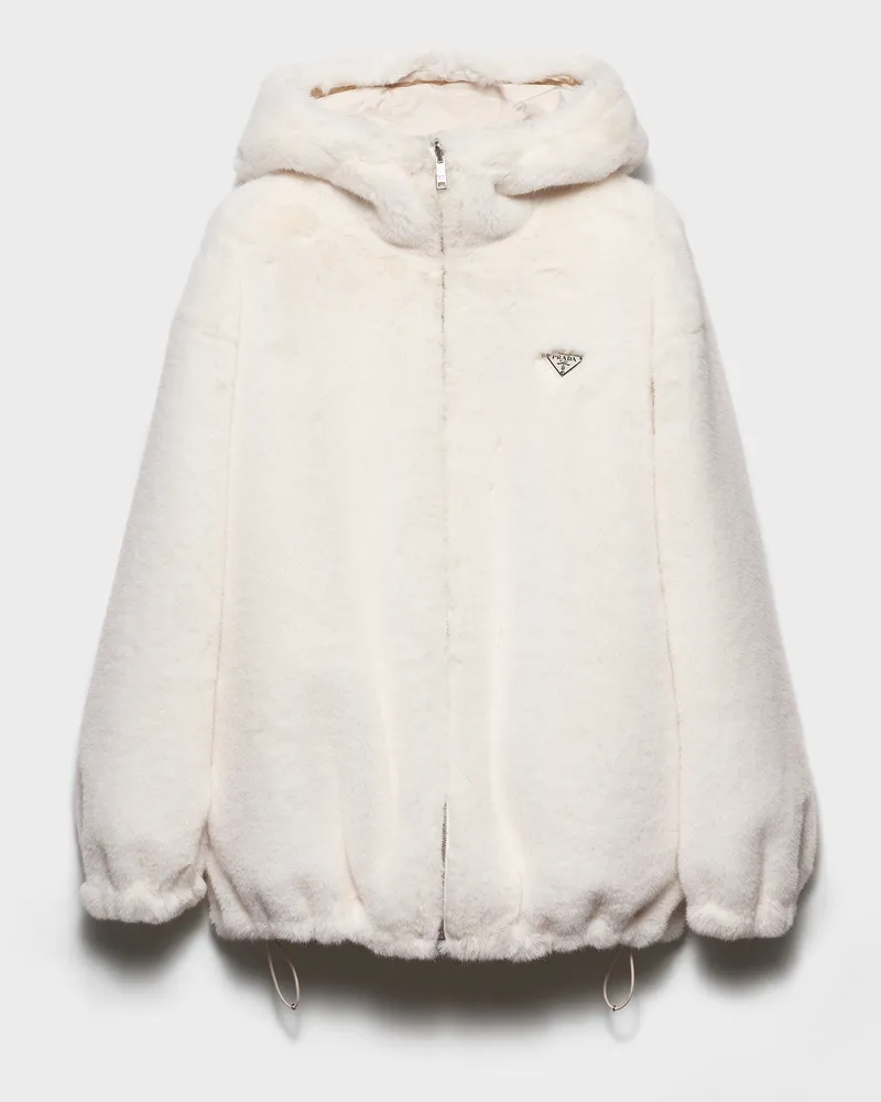 Prada Wendbare Aspen Jacke Weiss