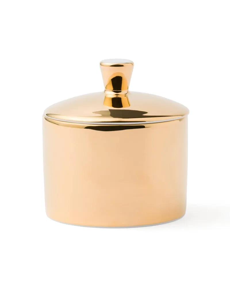 Prada Zuckerdose Aus Porzellan – Solid Gold, , Gold Gold