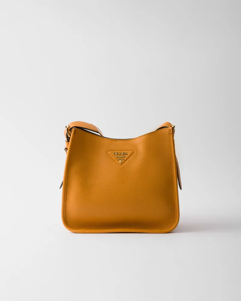 Prada Mittelgroße Tasche aus Leder Amber