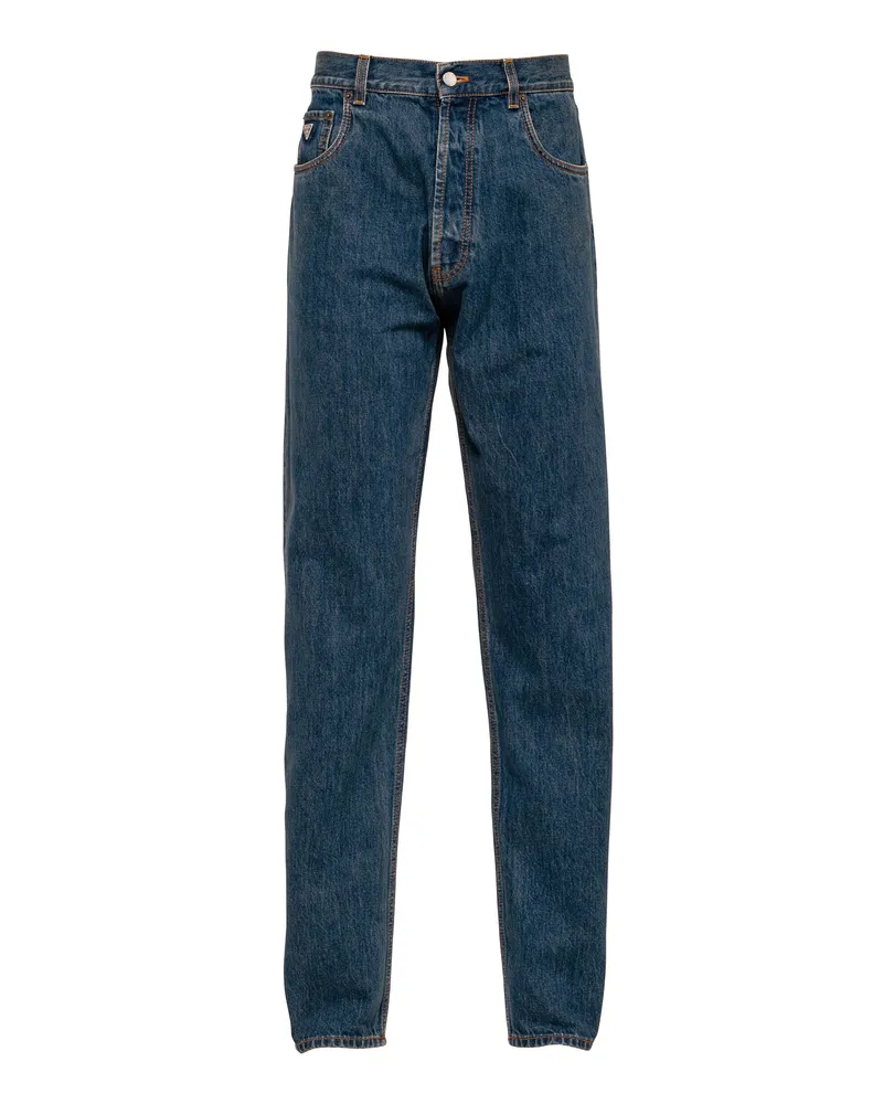 Prada Five-pocket-jeans Aus Denim, Herren, Blau, Größe Blau
