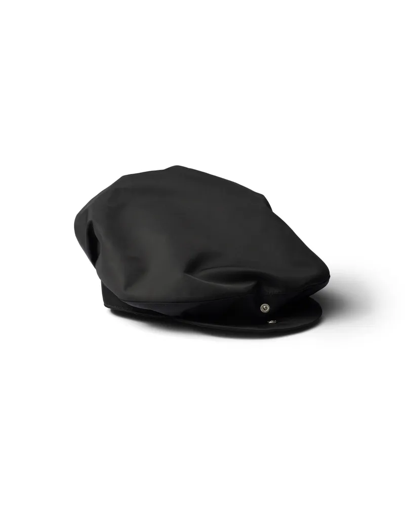 Prada Kappe Aus Re-nylon, Herren, Schwarz, Größe Schwarz