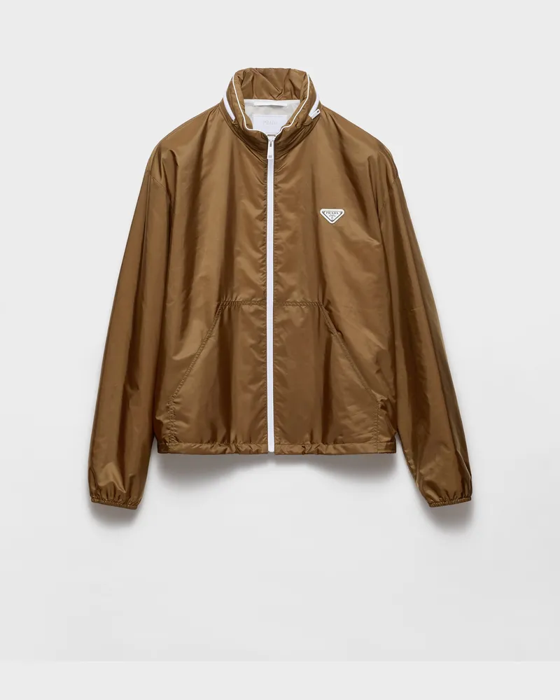 Prada Jacke aus Re-Nylon Zimt