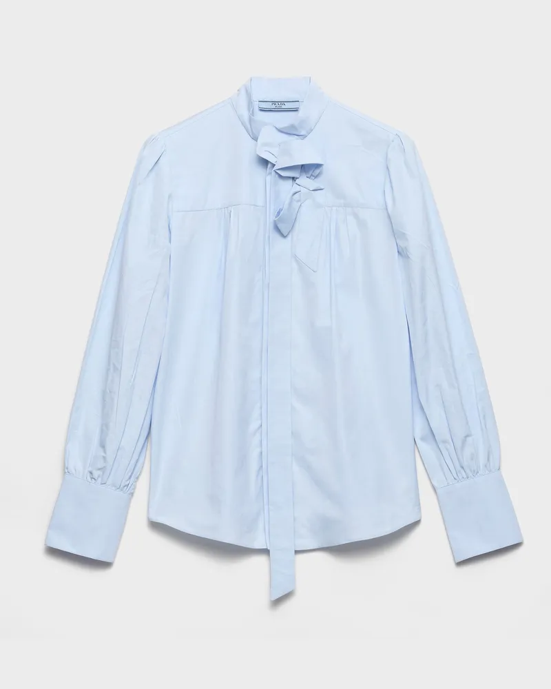 Prada Hemd aus Popeline Astro-blau