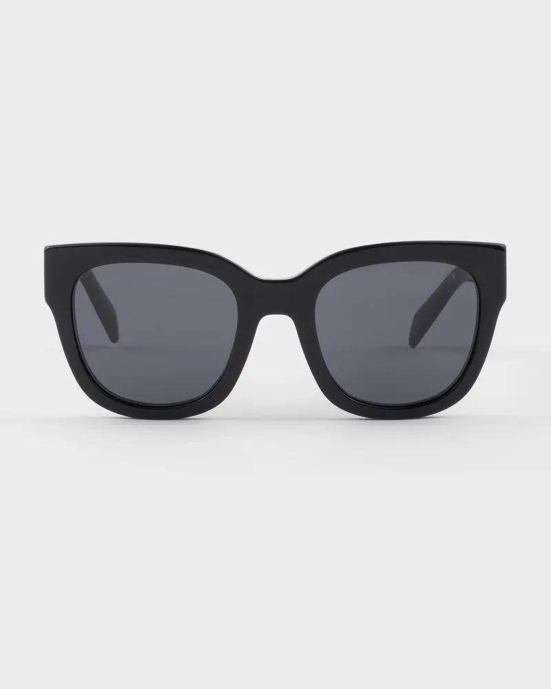Prada Sonnenbrille mit  Logo Schiefergraue