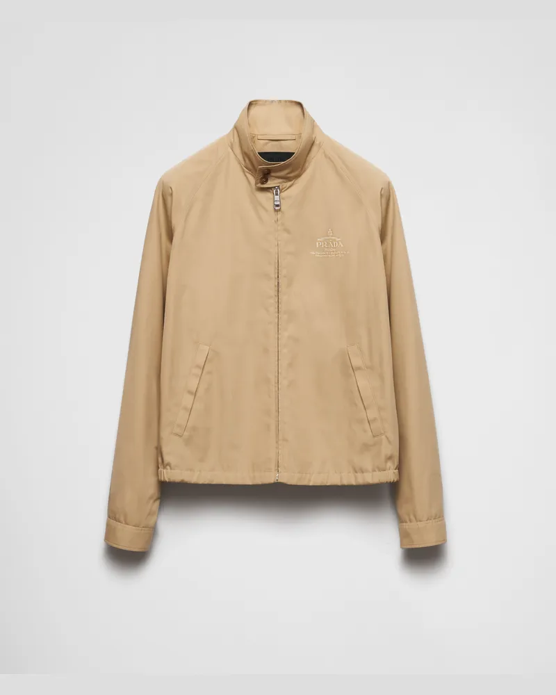 Prada Jacke aus Baumwollmischung Wüstenbeige