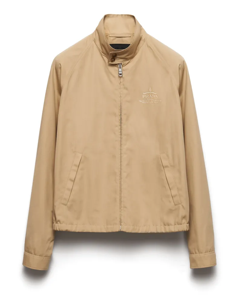 Prada Jacke Aus Baumwollmischung, Herren, Wüstenbeige, Größe Wüstenbeige