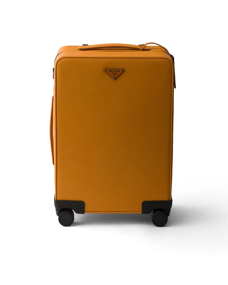 Prada Trolley Aus Saffiano-leder, , Amber Amber