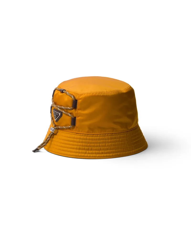 Prada Speedrock Fischerhut Aus Re-nylon, Herren, Bernstein, Größe Bernstein