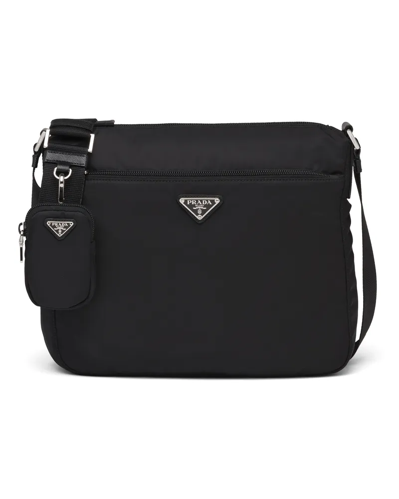 Prada Tasche Aus Re-nylon, Damen, Schwarz Schwarz