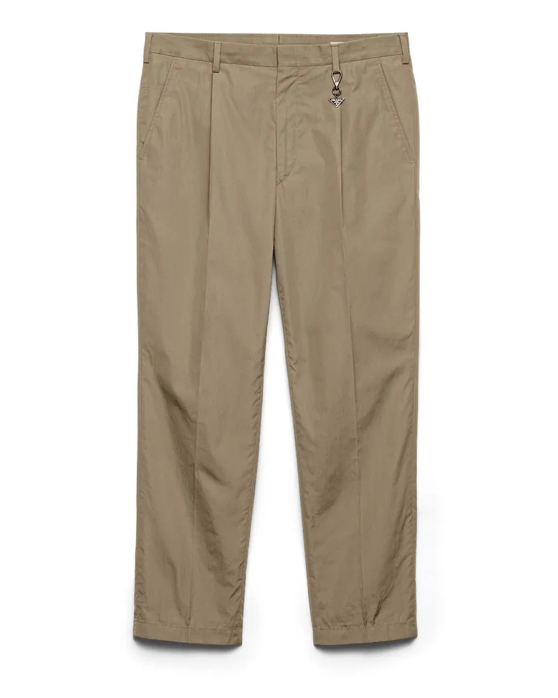 Prada Hose Aus Baumwolle Mit Schlüsselring, Herren, Lehmgrau, Größe Lehmgrau