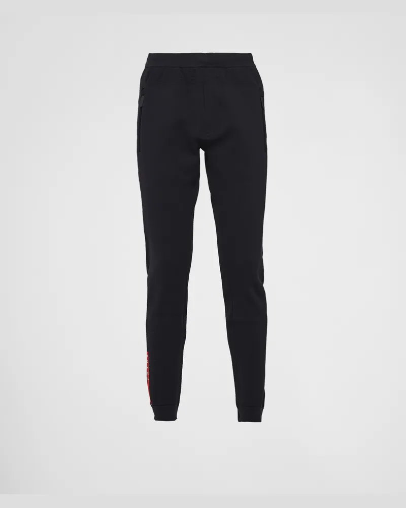 Prada Hose aus Funktionsgewebe Schwarz