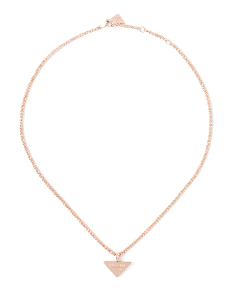 Prada Eternal Gold Halskette Mit Anhänger Aus Roségold, Damen, Roségold Roségold