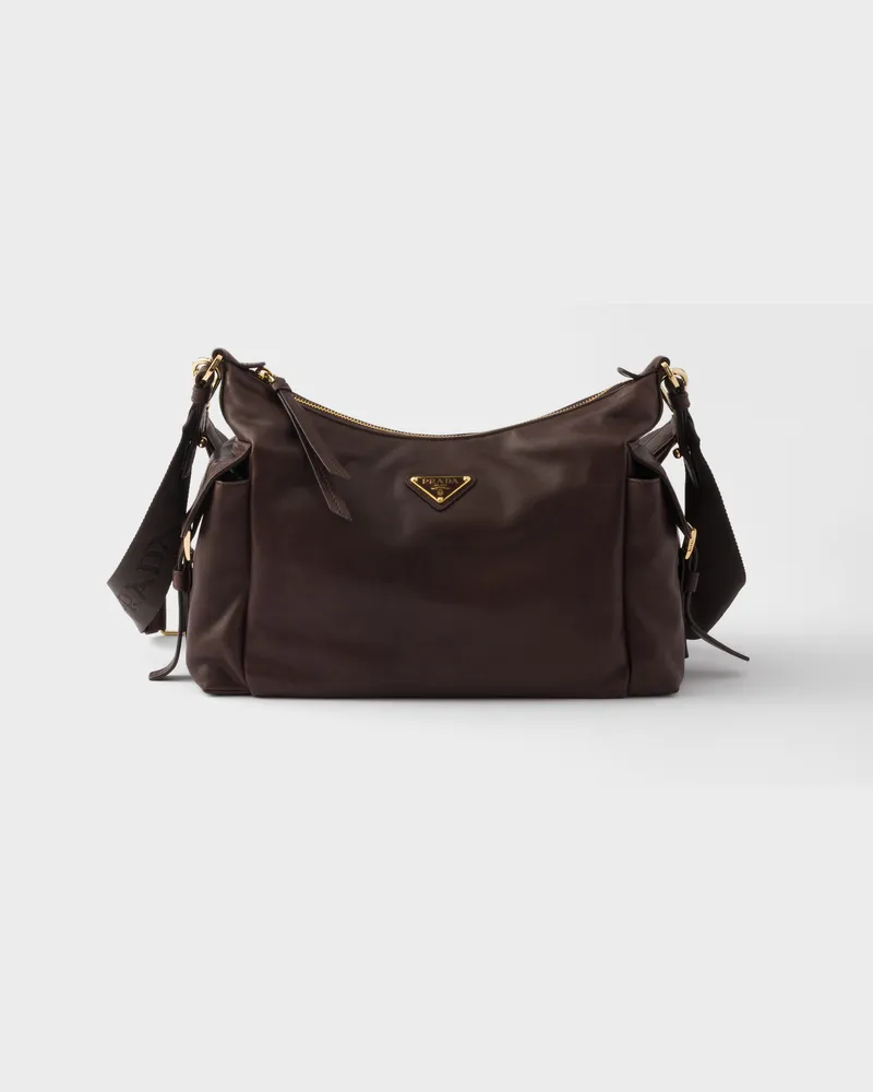Prada Große  Explore Tasche aus Nappa-Leder Sienna