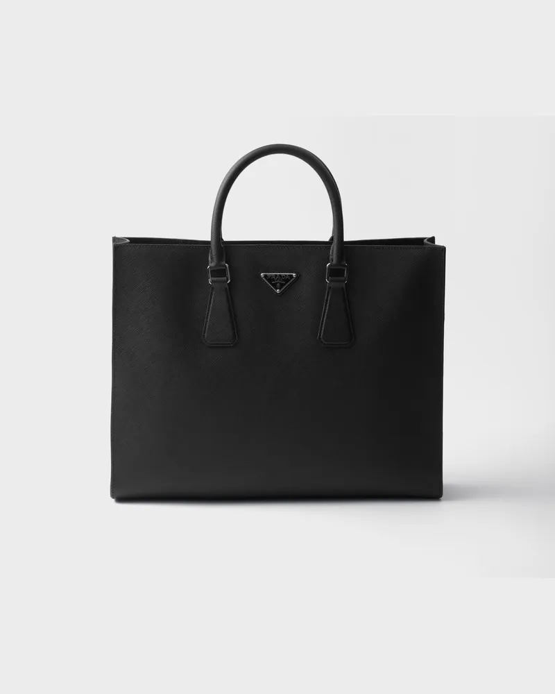 Prada Tote Bag aus Saffiano-Leder Schwarz