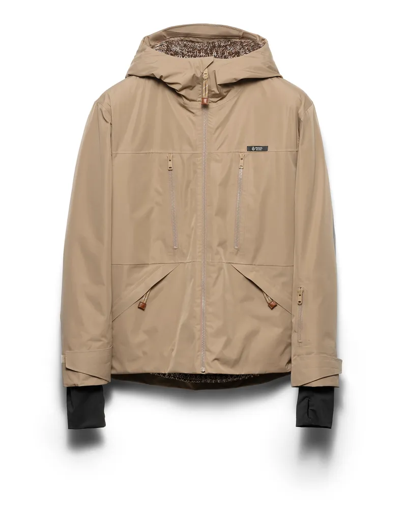 Prada Jacke Aus Funktionsgewebe, Herren, Khaki, Größe Khaki