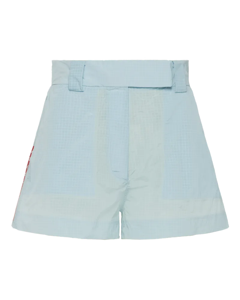 Prada Shorts aus Ripstop Himmelblau