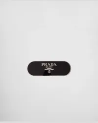 Prada Haarspange aus Metall Schwarz