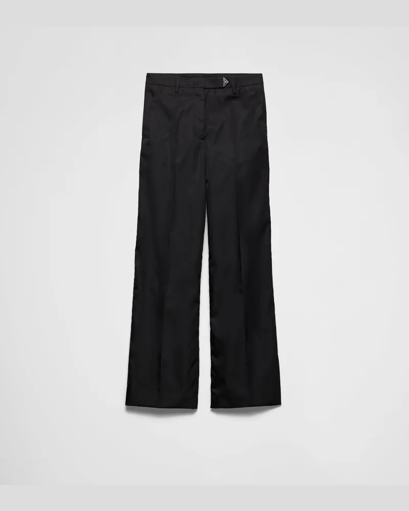 Prada Hose aus Re-Nylon Schwarz
