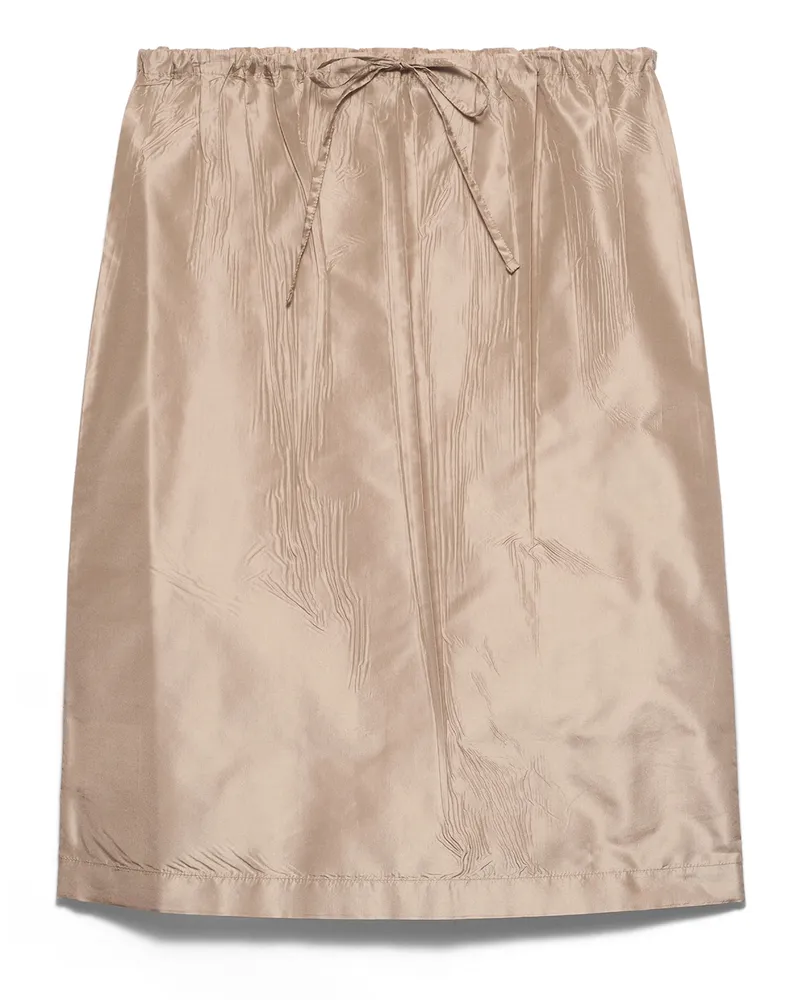 Prada Midirock Aus Taft, Damen, Kordel, Größe Kordel