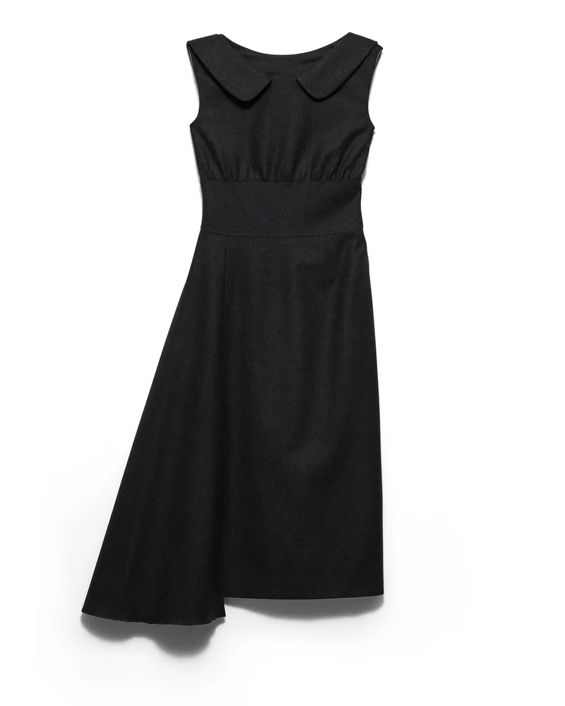 Prada Re-wool Dress, Damen, Anthrazitgrau, Größe Anthrazitgrau
