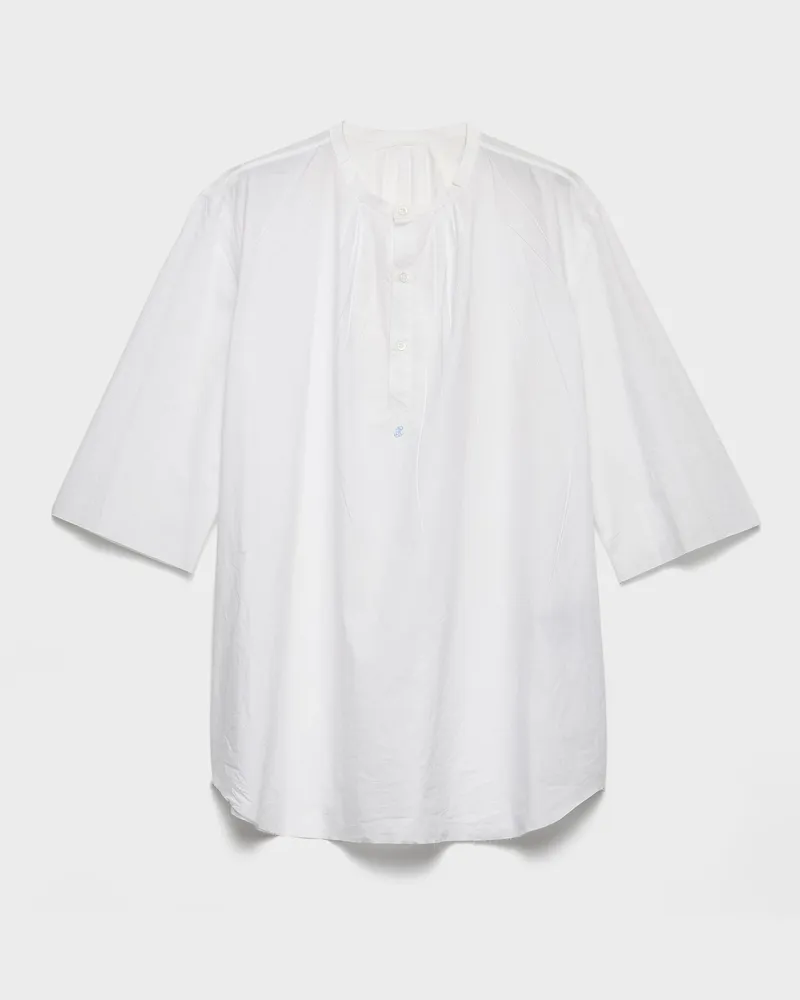 Prada Hemd aus Baumwolle Weiss