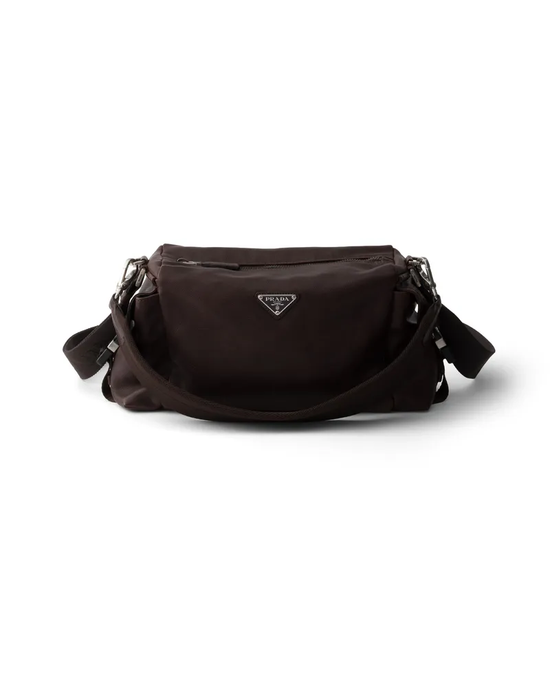 Prada Explore Tasche Aus Leder, Herren, Kaffeebraun Kaffeebraun