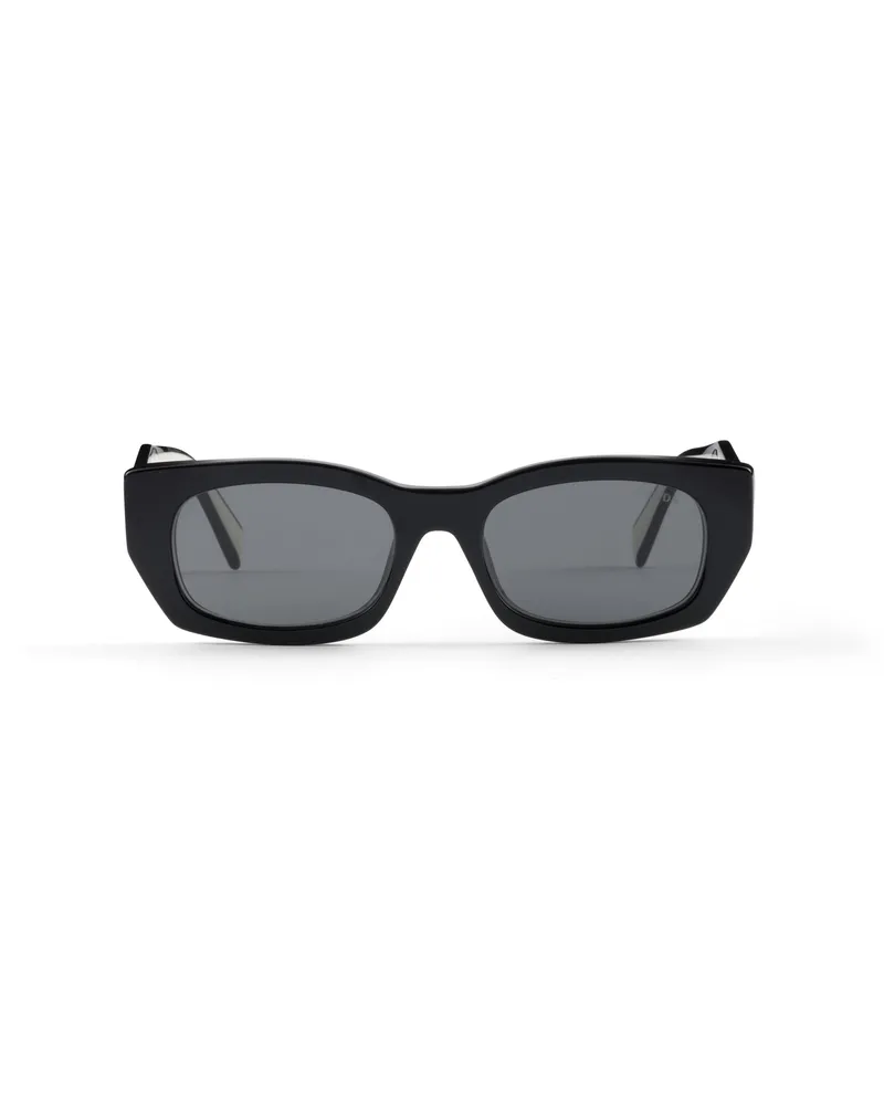 Prada Sonnenbrille Mit  Logo, Damen, Schiefergraue Gläser Schiefergraue