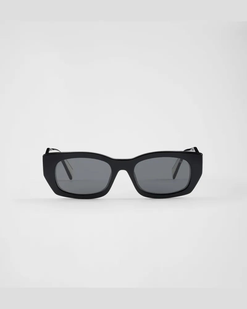 Prada Sonnenbrille mit  Logo Schiefergraue