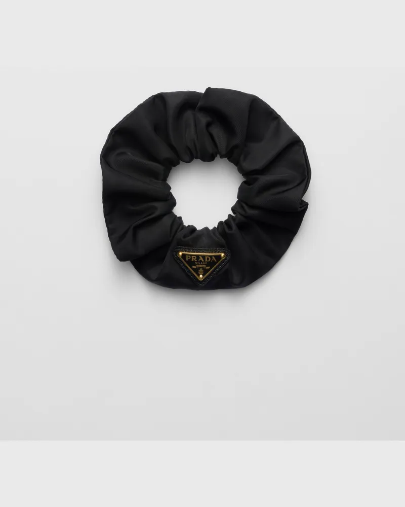 Prada Haargummi aus Re-Nylon Schwarz