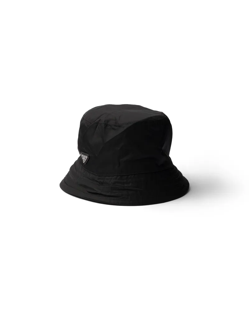 Prada Fischerhut Aus Re-nylon, Damen, Schwarz, Größe Schwarz