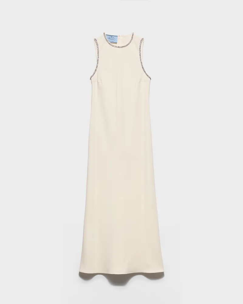 Prada Kleid aus Sablé Elfenbein