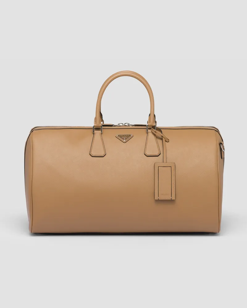 Prada Seesack aus Saffiano Leder Karamell