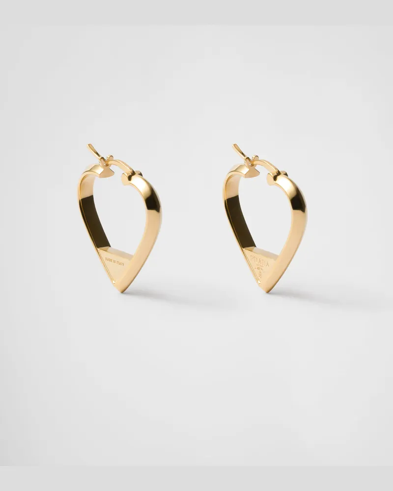 Prada Ohrringe aus Metall Gold