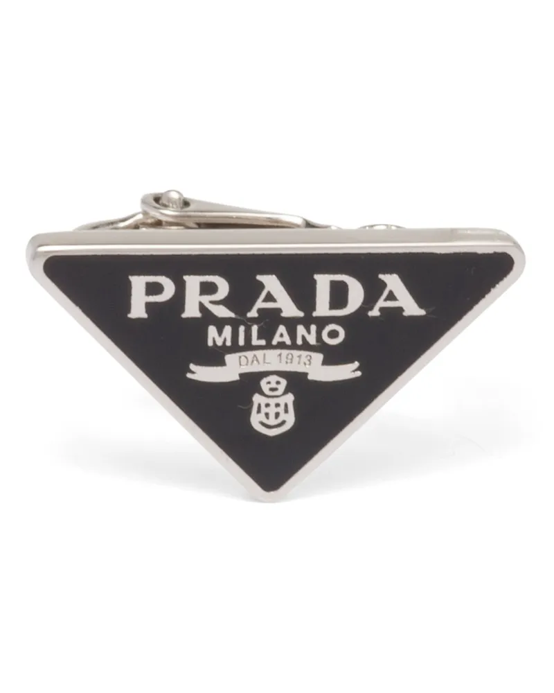 Prada Symbole Rechter Ohrclip, Damen, Schwarz Schwarz