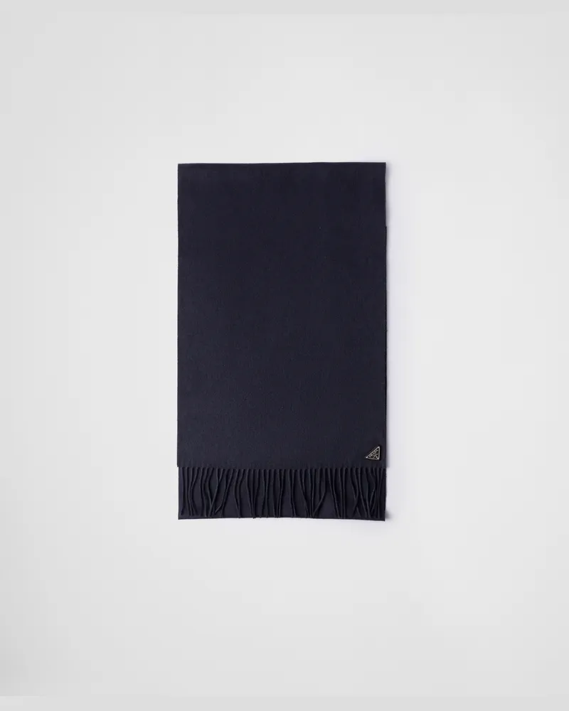 Prada Schal aus Seide und Kaschmir Blau