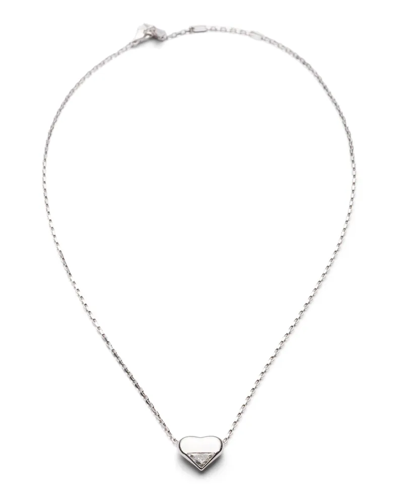 Prada Eternal Gold Halskette Mit Nano-herz – Weißgold Mit Im Labor Gezüchteten Diamanten, Damen, White Gold/ White White