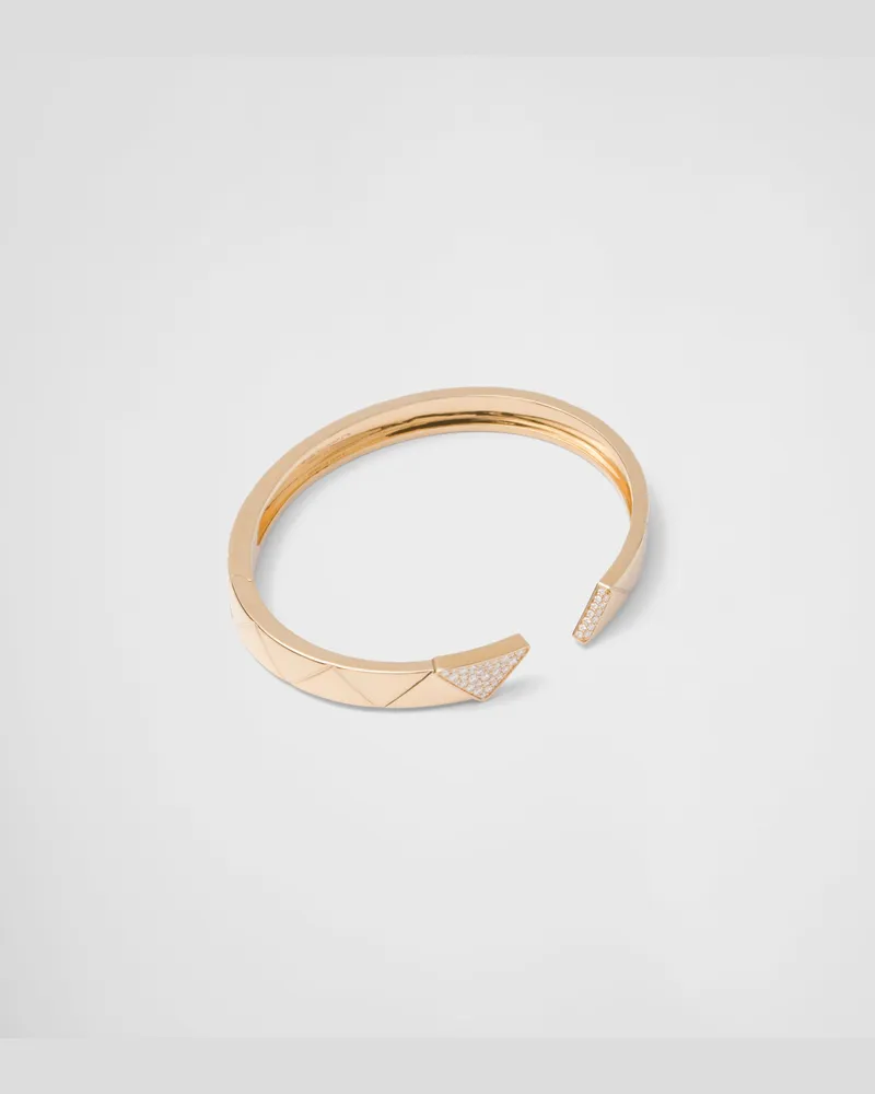 Prada Eternal Gold Armreif aus Gelbgold mit Diamanten Gold