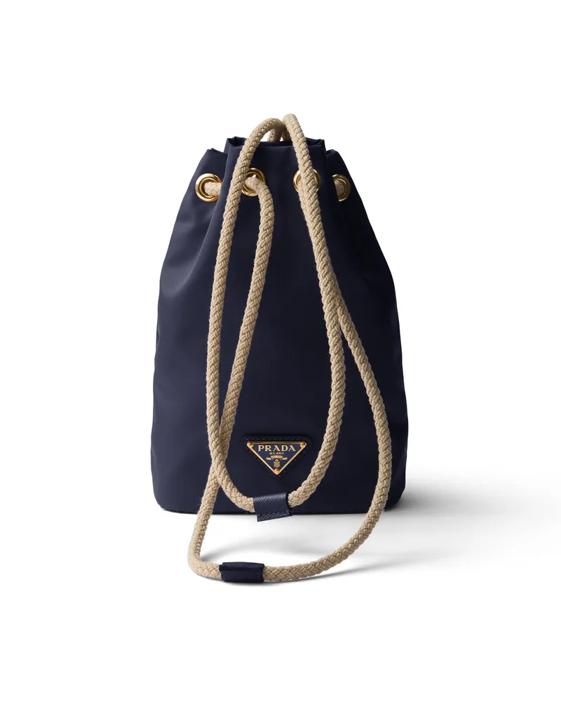 Prada Smartphone-hülle Aus Re-nylon, Damen, Ostseeblau Ostseeblau
