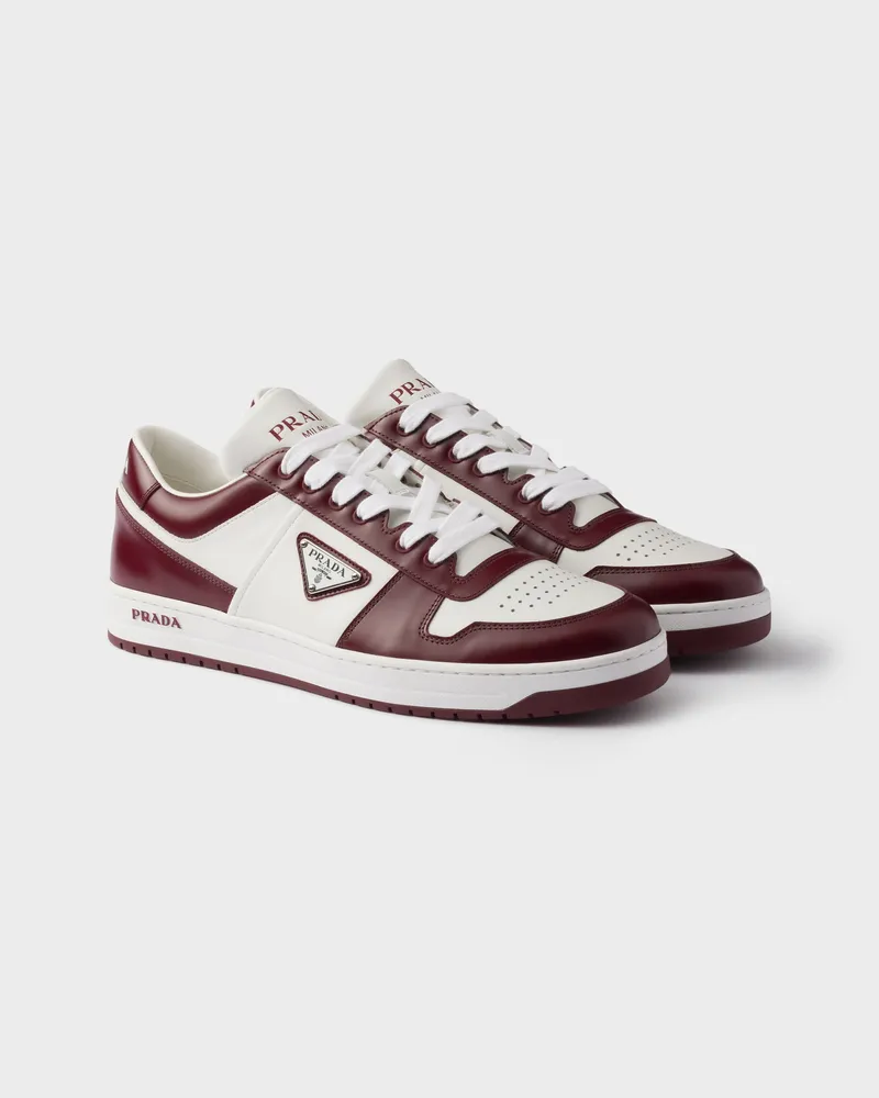 Prada Downtown Sneaker aus Leder Weiss