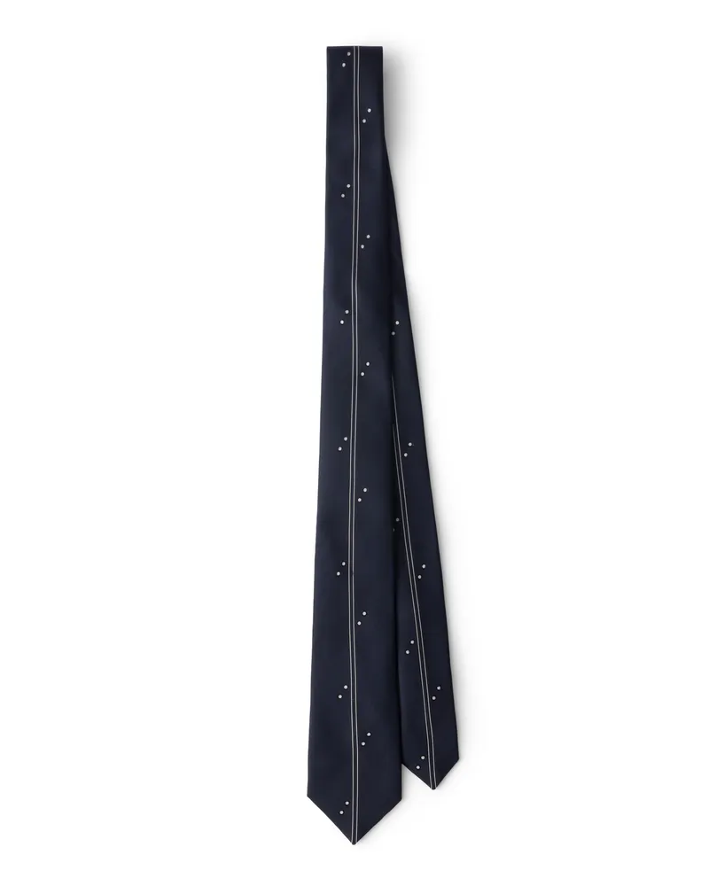 Prada Krawatte Aus Seide, Herren, Blau, Größe Blau
